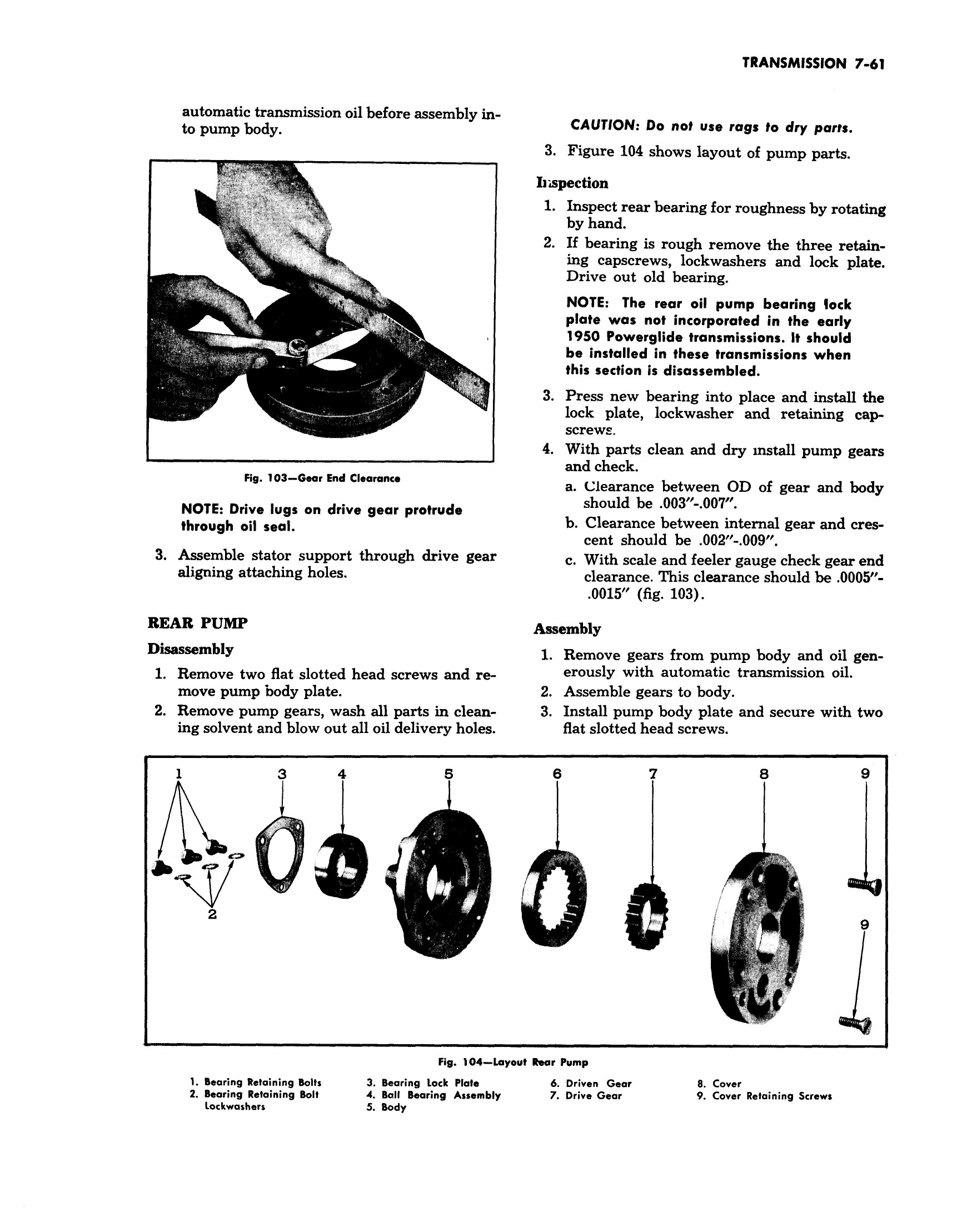 1954 Cadillac Shop Manual Transmissions Page 61 Of 124 1834